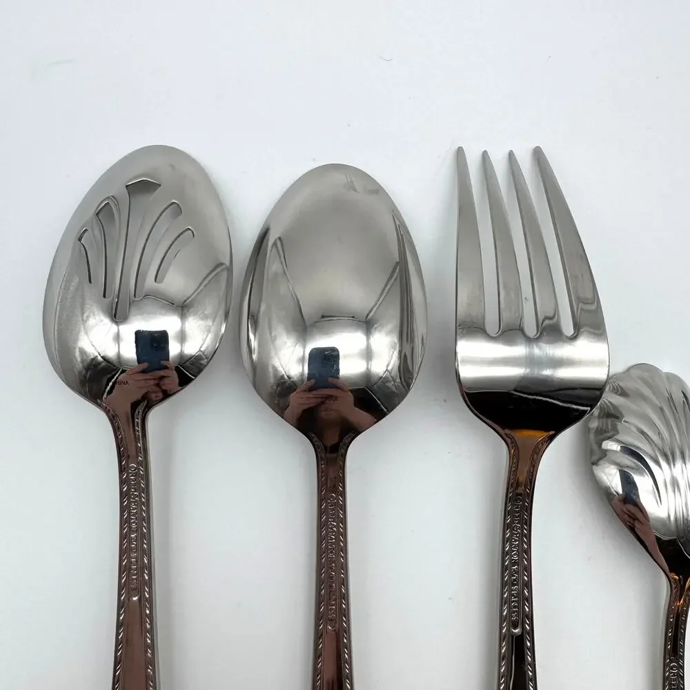 Reed & Barton Tradition Tanglewood 5 Piece Hostess Set Serving Spoon
